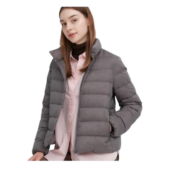 Uniqlo x Jill Sanders Ultra Light Down Jacket Full Zip Gray Women's Size Small - Picture 1 of 11